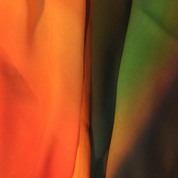 Sunset Sky Autumn Rainbow Sheer Chiffon Large Shawl Scarf, Limited Edition - Picture 12 of 12